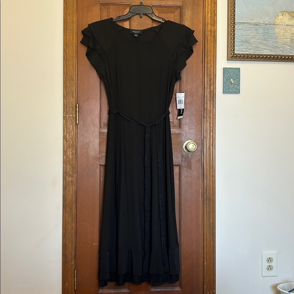 Perceptions New York Black Midi Dress NWT